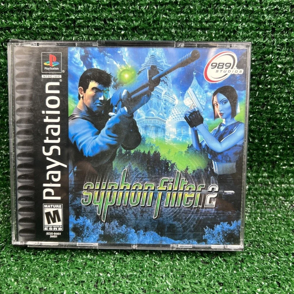 Syphon‎ Filter 2 PS1 Sony PlayStation 1 Black Label Greatest Hits No Manual